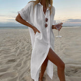 Clay - Bamboo Linen Shirt Dress